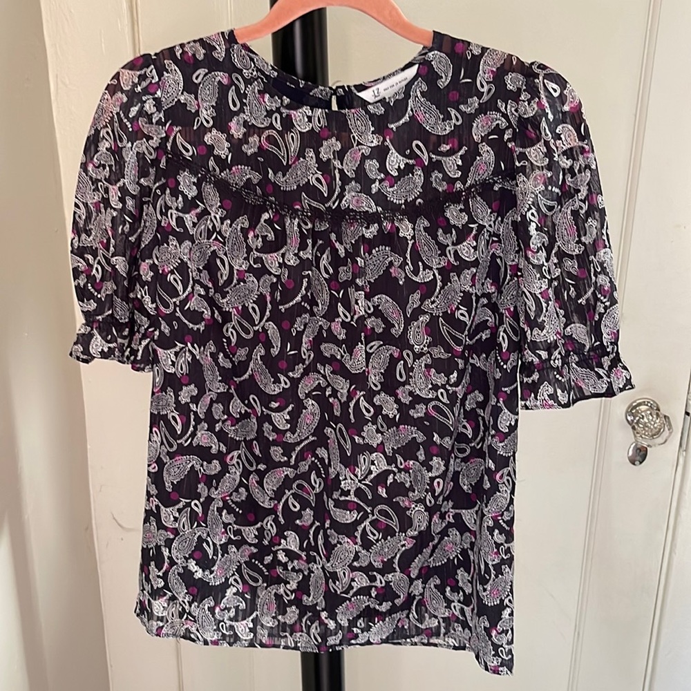 Paisley Print Blouse